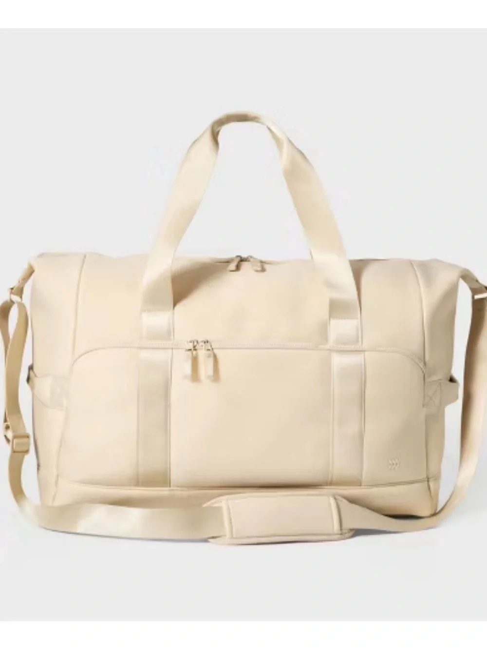 Cream Travel Duffel Bag – Modern Weekender